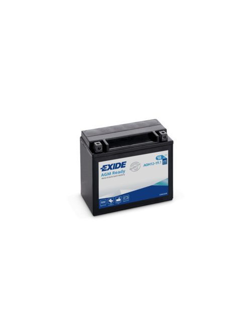 EXIDE AGM12-19, 12V 18Ah 270A  indító, zárt AGM, gondozásmentes YTX20L-BS, ETX20HL-BS 