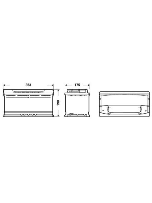 EXIDE PREMIUM EA1000 Indító akkumulátor 100AH 900A J+