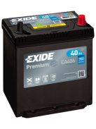 EXIDE PREMIUM EA406 Indító akkumulátor 40AH 350A Japán tipusokra J+