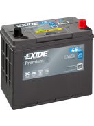 EXIDE PREMIUM EA456 Indító akkumulátor 45AH 390A Japán tipusokra J+