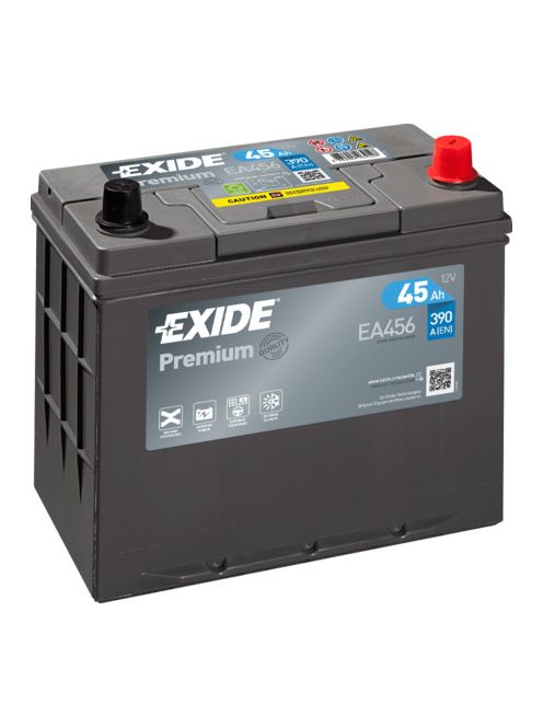 EXIDE PREMIUM EA456 Indító akkumulátor 45AH 390A Japán tipusokra J+