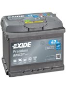 EXIDE PREMIUM EA472 Indító akkumulátor 47AH 450A J+