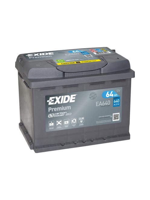 EXIDE PREMIUM EA640 Indító akkumulátor 64AH 640A J+