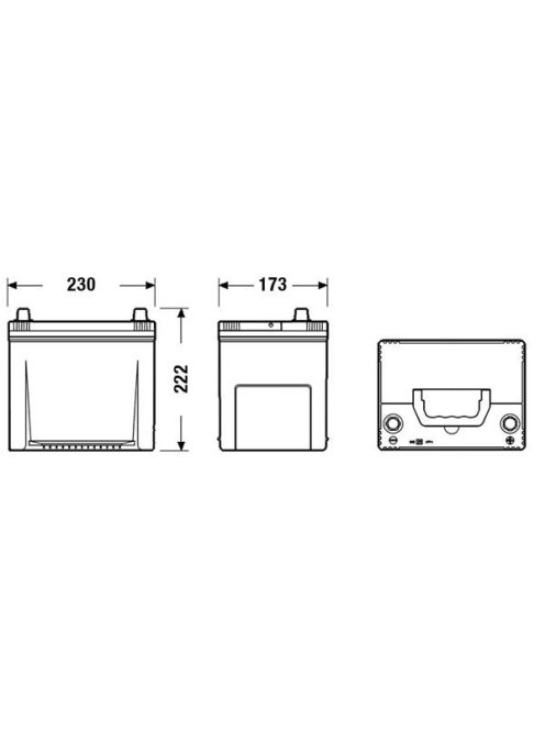 EXIDE PREMIUM EA654 Indító akkumulátor 65AH 580A Japán tipusokra J+
