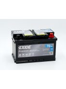 EXIDE PREMIUM EA722 Indító akkumulátor 72AH 720A J+