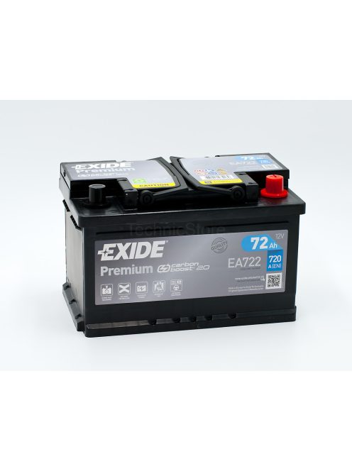 EXIDE PREMIUM EA722 Indító akkumulátor 72AH 720A J+