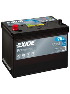   EXIDE PREMIUM EA755 Indító akkumulátor 75AH 630A Japán tipusokra B+