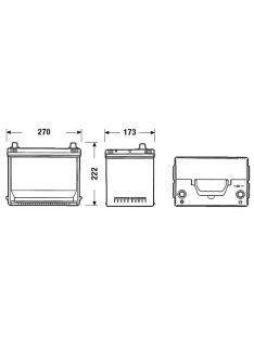   EXIDE PREMIUM EA755 Indító akkumulátor 75AH 630A Japán tipusokra B+