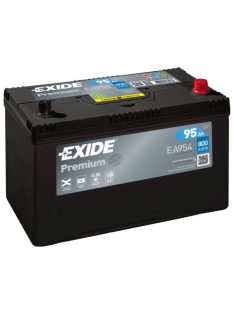   EXIDE PREMIUM EA954 Indító akkumulátor 95AH 800A Japán tipusokra J+