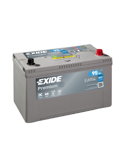 EXIDE PREMIUM EA954 Indító akkumulátor 95AH 800A Japán tipusokra J+