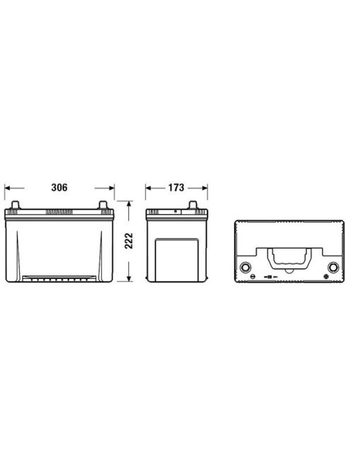 EXIDE PREMIUM EA954 Indító akkumulátor 95AH 800A Japán tipusokra J+