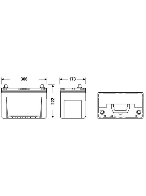 EXIDE PREMIUM EA955 Indító akkumulátor 95AH 800A Japán tipusokra B+