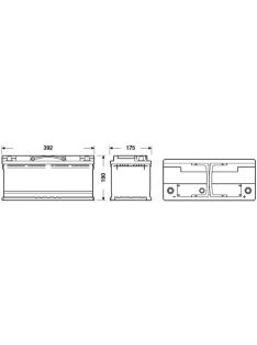 EXIDE EXCELL EB1100 Indító akkumulátor 110AH 850A J+