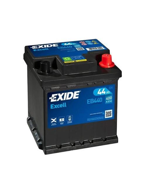 EXIDE EXCELL EB440 Indító akkumulátor 44AH 400A "PUNTO" J+