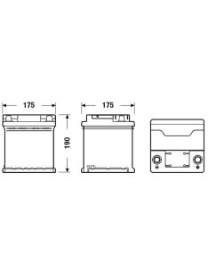   EXIDE EXCELL EB440 Indító akkumulátor 44AH 400A "PUNTO" J+
