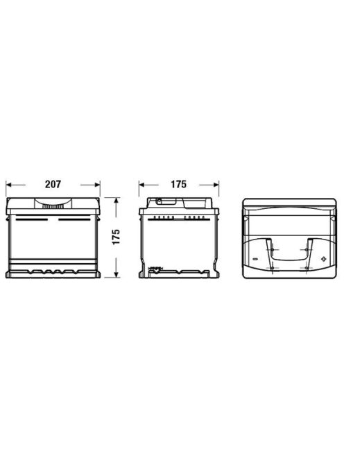 EXIDE EXCELL EB442 Indító akkumulátor 44AH 420A J+