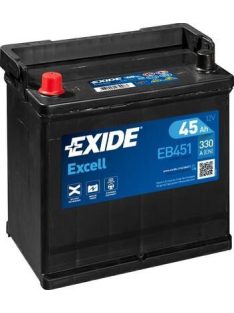   EXIDE EXCELL EB451 Indító akkumulátor 45AH 330A Japán tipusokra B+