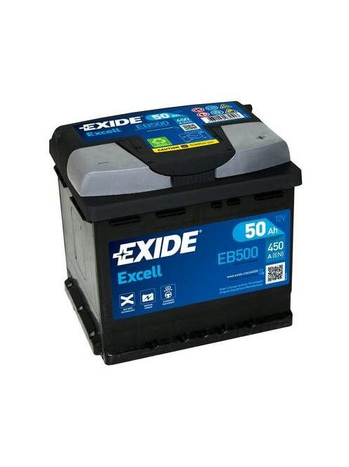 EXIDE EXCELL EB500 Indító akkumulátor 50AH 450A J+