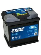 EXIDE EXCELL EB501 Indító akkumulátor 50AH 450A B+