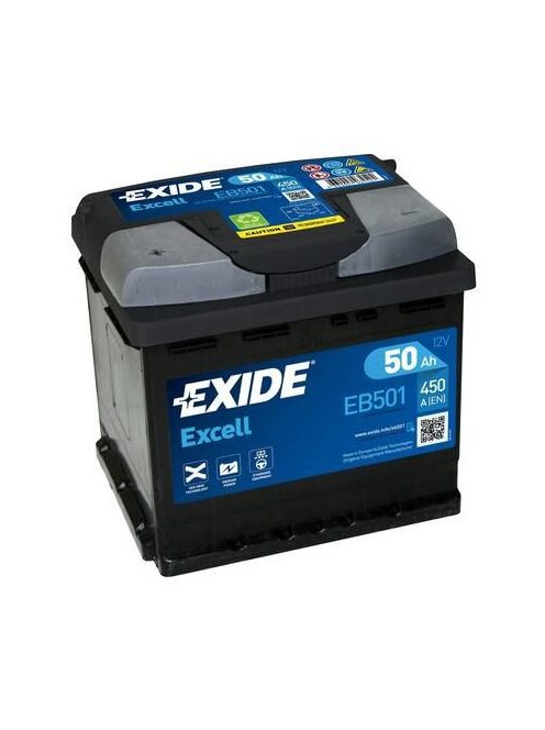 EXIDE EXCELL EB501 Indító akkumulátor 50AH 450A B+