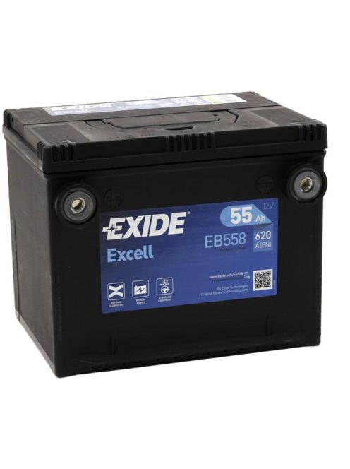 EXIDE EXCELL EB558 Indító akkumulátor 55AH 620A J+ - amerikai tipusokhoz