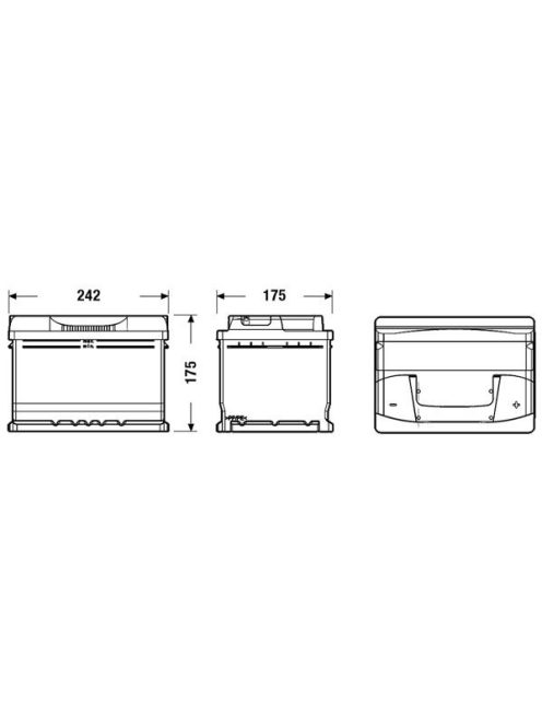 EXIDE EXCELL EB602 Indító akkumulátor 60AH 540A J+