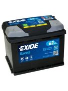 EXIDE EXCELL EB621 Indító akkumulátor 62AH 540A B+