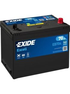   EXIDE EXCELL EB704 Indító akkumulátor 70AH 540 Japán tipusokra J+