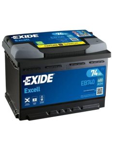 EXIDE EXCELL EB740 Indító akkumulátor 74AH 680A J+