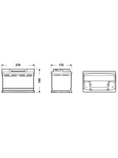 EXIDE EXCELL EB740 Indító akkumulátor 74AH 680A J+