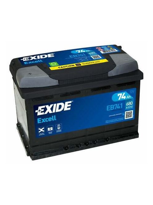 EXIDE EXCELL EB741 Indító akkumulátor 74AH 680A B+