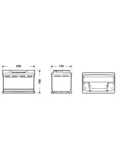 EXIDE EXCELL EB741 Indító akkumulátor 74AH 680A B+
