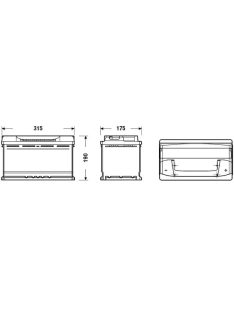 EXIDE EXCELL EB800 Indító akkumulátor 80AH 640A J+