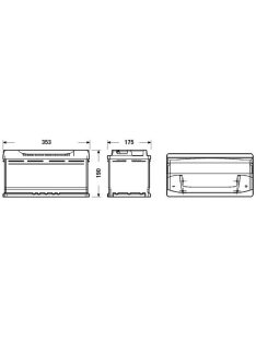 EXIDE EXCELL EB950 Indító akkumulátor 95AH 800A J+