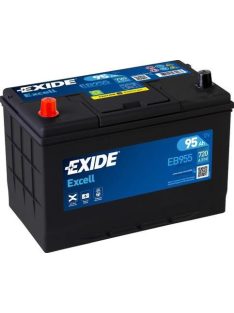   EXIDE EXCELL EB955 Indító akkumulátor 95AH 760A Japán tipusokra B+