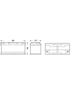   EXIDE AGM EK1060 Indító akkumulátor 106AH 950A STOP&START J+