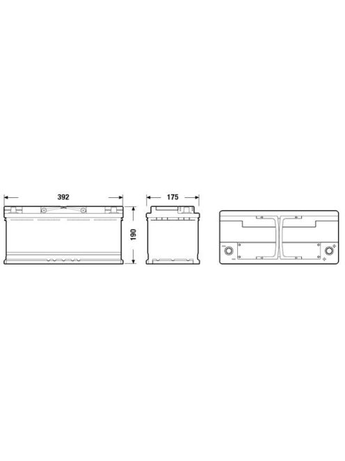 EXIDE AGM EK1060 Indító akkumulátor 106AH 950A STOP&START J+