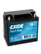 EXIDE EK151 Start-Stop 15AH 200A 12V kiegészítő akkumulátor elektromos rendszerekhez
