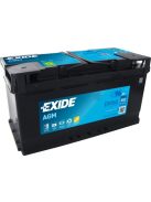 EXIDE AGM EK960 Indító akkumulátor 95AH 850A STOP&START J+