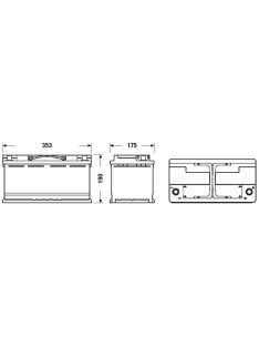   EXIDE EFB EL1000 Indító akkumulátor START-STOP 100AH 900A J+ 
