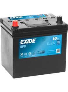   EXIDE EFB EL605 Indító akkumulátor START-STOP 60AH 540A Japán tipusokra B+