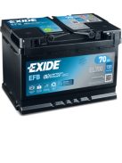 EXIDE EFB EL700 Indító akkumulátor START-STOP 70AH 760A J+
