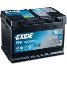 EXIDE EFB EL700 Indító akkumulátor START-STOP 70AH 760A J+