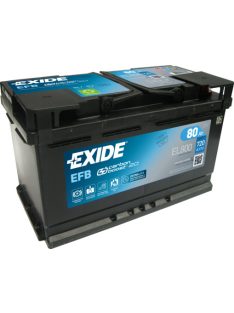   EXIDE EFB EL800 Indító akkumulátor START-STOP 80AH 800A J+