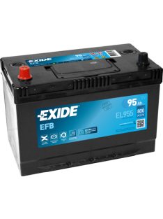   EXIDE EFB EL955 Indító akkumulátor START-STOP 95AH 800A Japán tipusokra B+