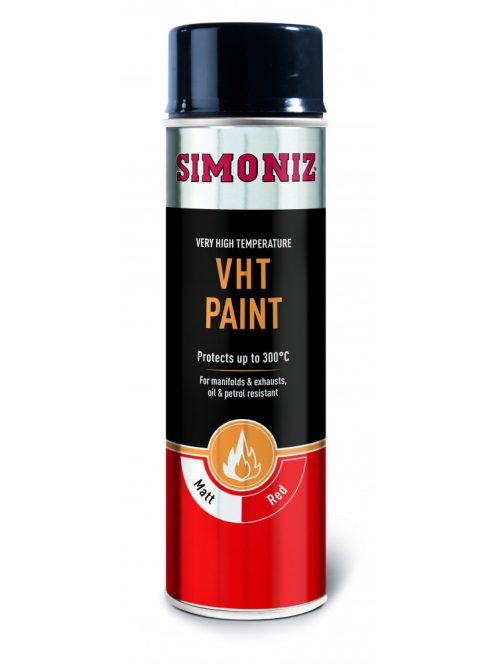 SIMONIZ 300C fokig hőálló festék piros 500 ml, féknyereg, szelepfedél, motorblokk (szórófejes)
